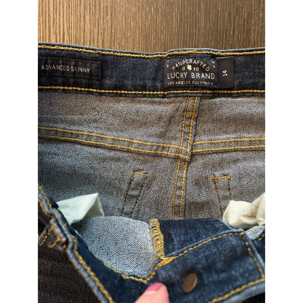 Lucky Brand Advanced Skinny Size 14 (kids) Jeans - Picture 6 of 8